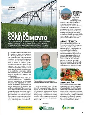 GRUPO DE IRRIGAÇÃO E FERTIRRIGAÇÃO DE CANA-DE-AÇÚCAR (GIFC) , INVESTE EM PROJETOS DE EXTENSÃO..